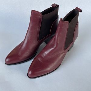 Nine West Maroon Heel Boots